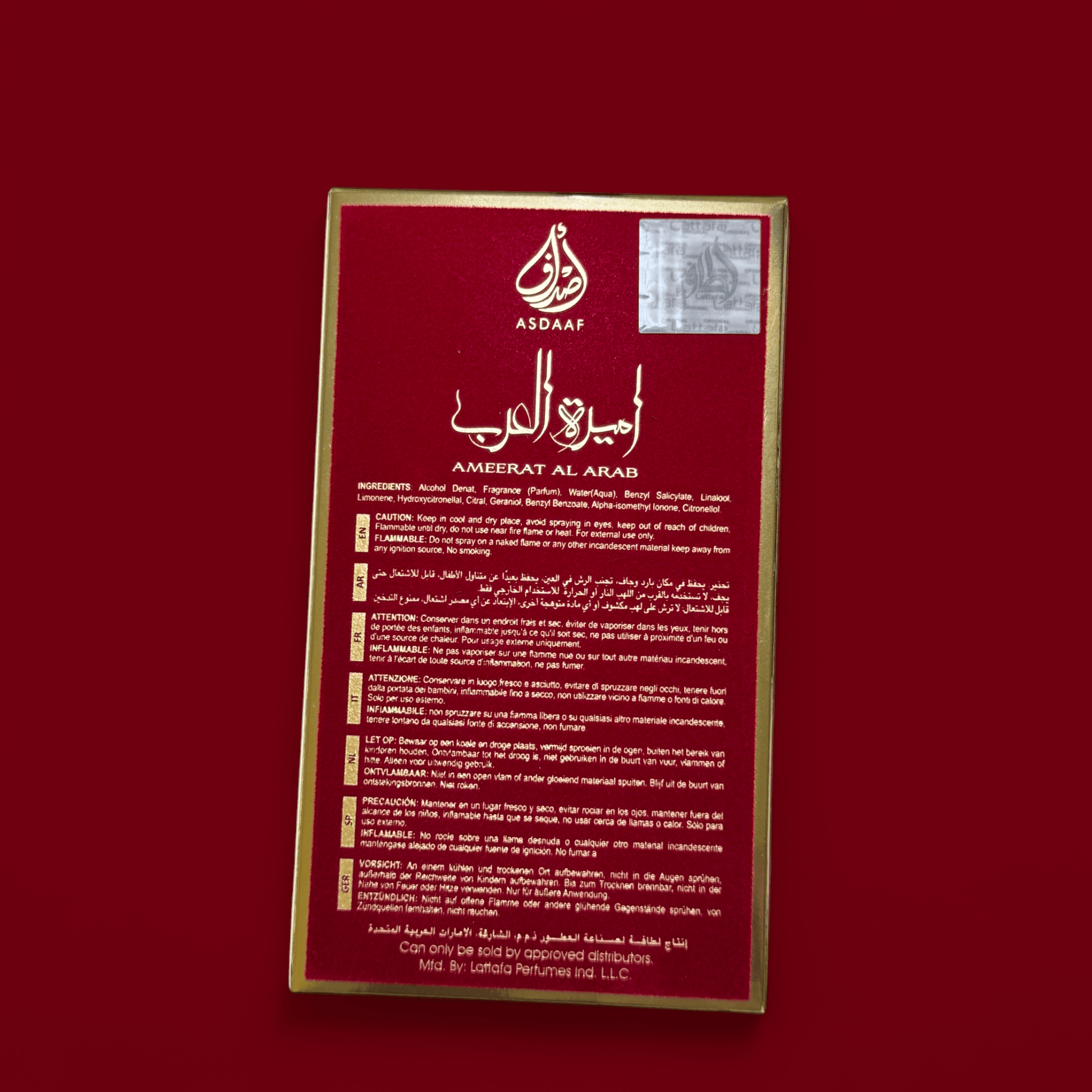 Ameerat Al Arab EDP by Asdaaf from lattafa 100 ml - arabiesperfume