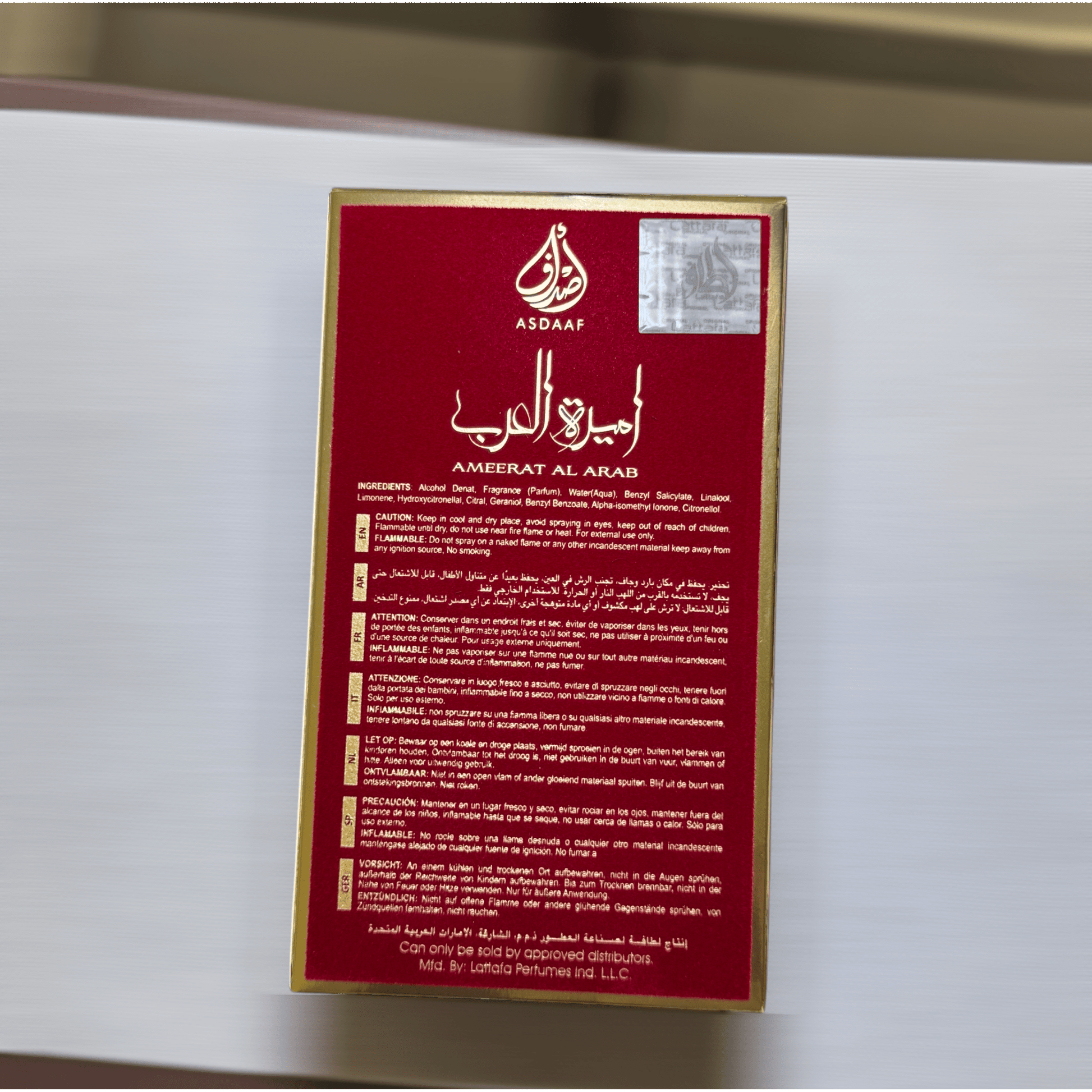 Ameerat Al Arab EDP by Asdaaf from lattafa 100 ml - arabiesperfume
