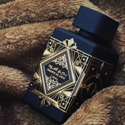 Lattafa Badee Al Oud Amethyst EDP 100ml - Long - Lasting Unisex Fragrance with Floral, Woody, and Sweet Notes - arabiesperfume