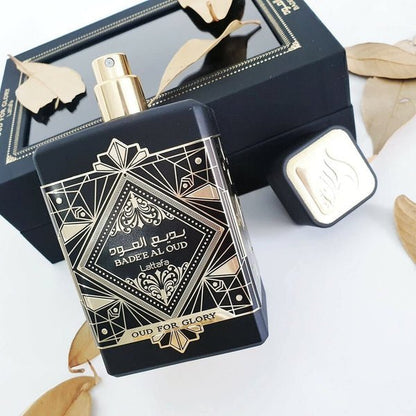 Lattafa Oud for Glory Badee Al Oud EDP 100ml - Luxurious Unisex Fragrance with Rich and Warm Notes - arabiesperfume